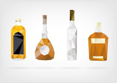 Low Poly Liquor Bottle
