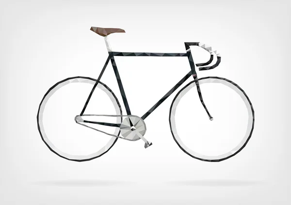 Bicyclette basse Poly Fixie — Image vectorielle