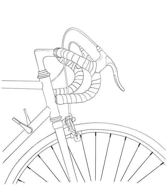 Fajny rower starodawny tło — Wektor stockowy