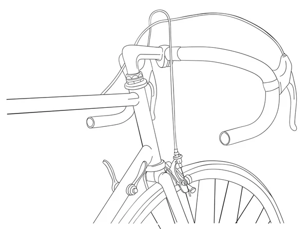 Illustration de bicyclette vinatage cool — Image vectorielle