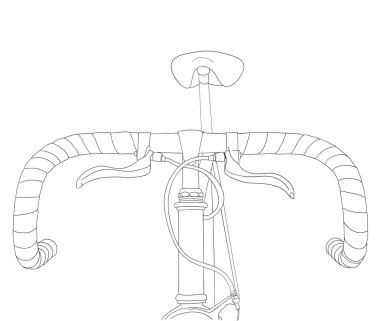 vintage bicycle illustration clipart