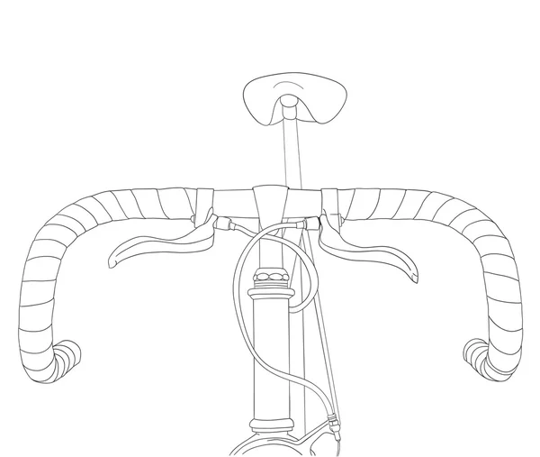 Oldtimer-Fahrrad-Illustration — Stockvektor