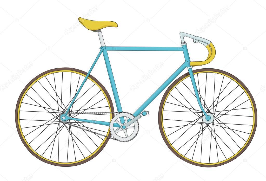 vintage bicycle illustration
