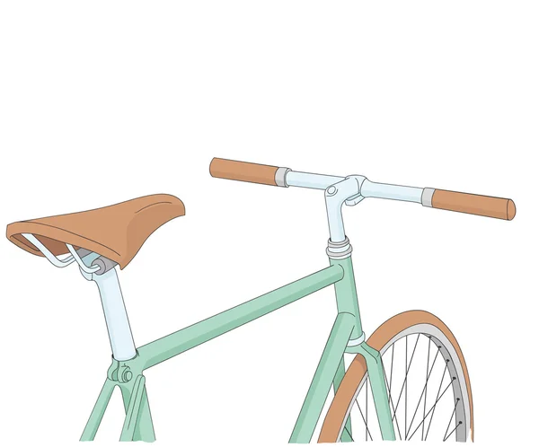 Coole Oldtimer-Fahrrad-Illustration — Stockvektor