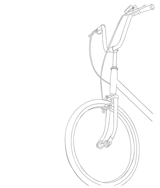 Coole Oldtimer-Fahrrad-Illustration — Stockvektor