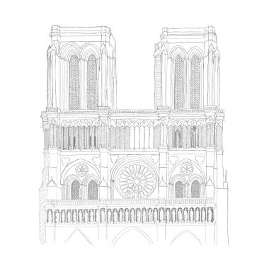 Notre Dame Katedrali Paris - kentsel eskiz