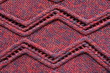 Doku ilginç pembe mor renkli kazak modeli