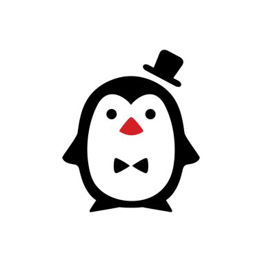 Penguen vektör logosu