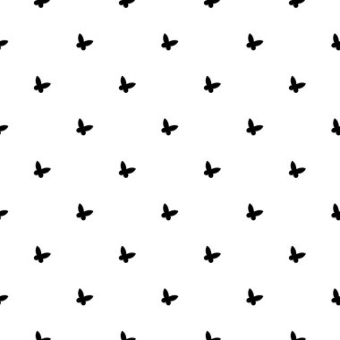 Vektör seamless modeli ile butterflyes