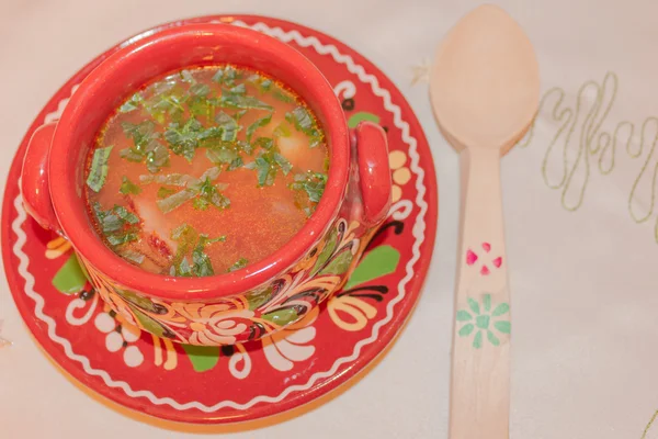 ルーマニア語、肉スープ ロイヤリティフリーのストック画像