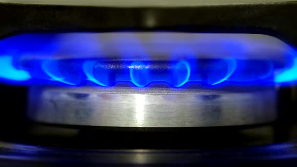 Gas cooker — Stock Video