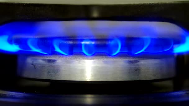 Gas cooker — Stock Video