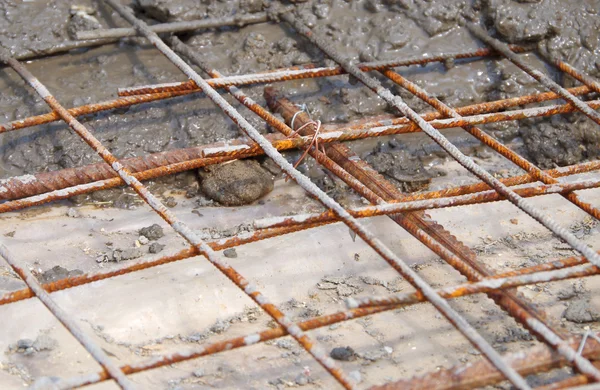 Concreting concrete slabs — Stock Photo, Image