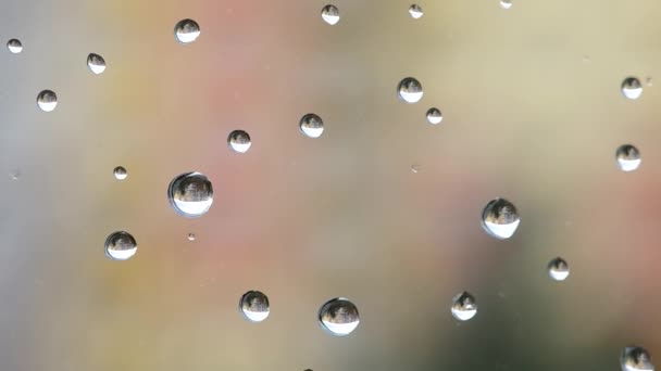 Gotas de água na janela — Vídeo de Stock