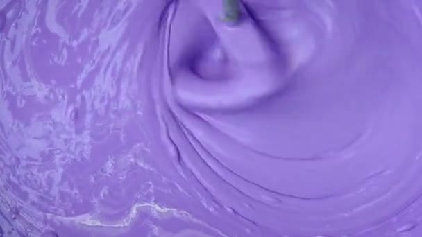 Miscelazione colore viola — Video Stock