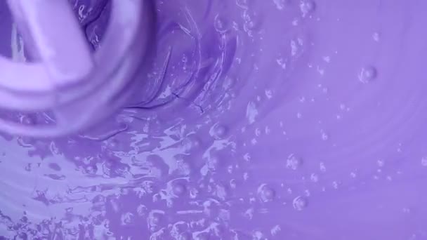 Miscelazione colore viola — Video Stock