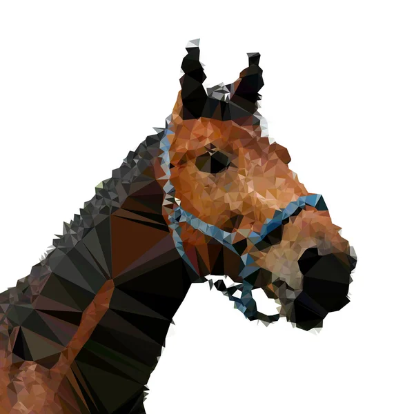 Horse made with triangles — Stock Photo, Image