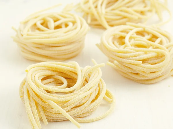 Pici, italienische Pasta lizenzfreie Stockbilder