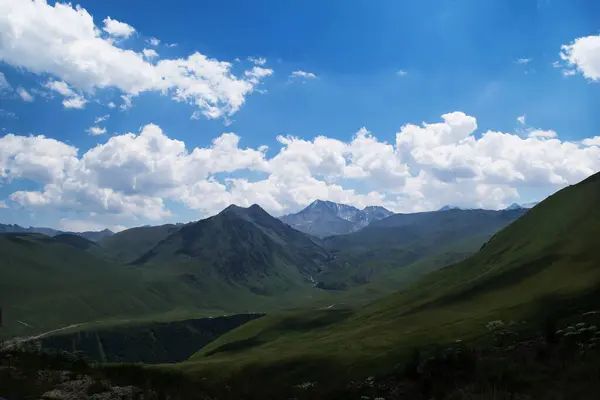 Vista Montanha Montanhas Norte Cáucaso Verão — Fotografia de Stock