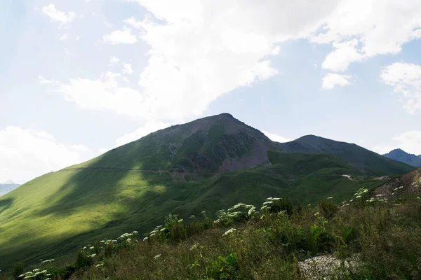 Vista Sulle Montagne Montagne Del Caucaso Settentrionale Estate — Foto Stock
