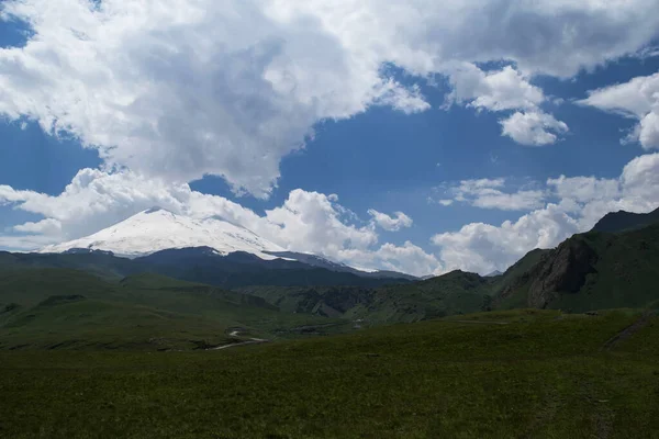 Vista Montaña Montañas Del Cáucaso Norte Verano Vista Del Monte — Foto de Stock