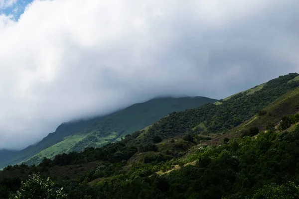 Kuzey Kafkasya Nın Dağlarının Manzarası Karmadon Geçidi — Stok fotoğraf