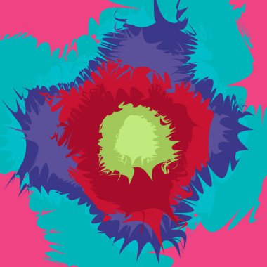 Vektör soyut illüstrasyon. Farklı renklerde bir arkaplan çizimi.