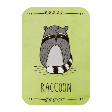 Şirin Rakun. Kartı.