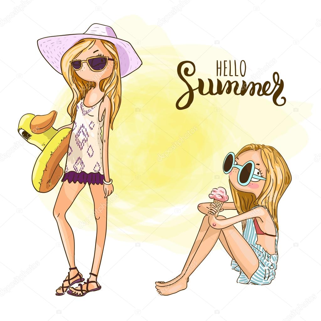 Cute summer girls