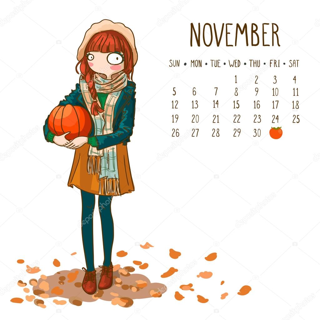 calendar-2017-november-month-season-girls-design-vector-illus-stock-vector-salvadorova