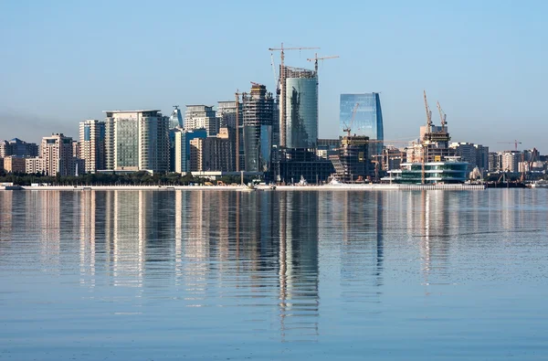 Panorama de la ciudad de Bakú, Azerbaiyán — Foto de Stock