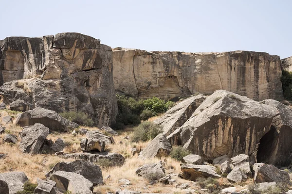 Museo al Aire Libre Reserva Gobustan prehistoric man camp, Azerbaijan — Foto de Stock