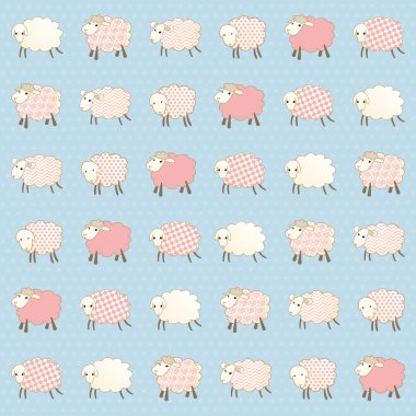 Mavi bir arka plan üzerinde beyaz kapaklar ile duvar kağıdı