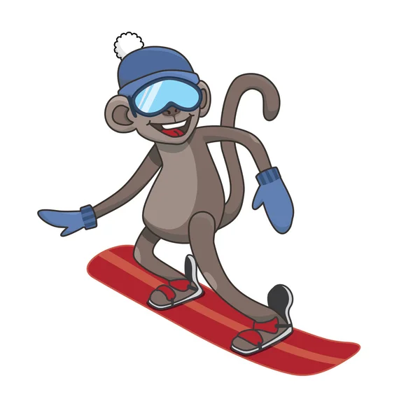 Snowboard singe — Image vectorielle