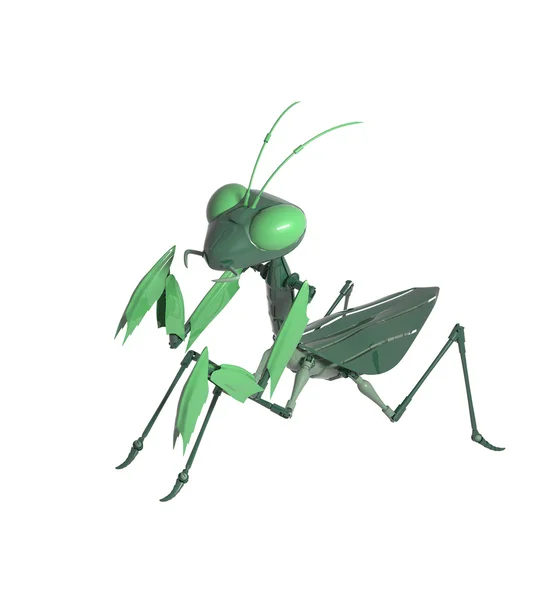 Green mantis 3D object — Stock Photo, Image