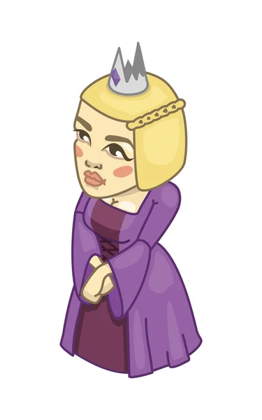 Image stylisée d'une princesse — Image vectorielle
