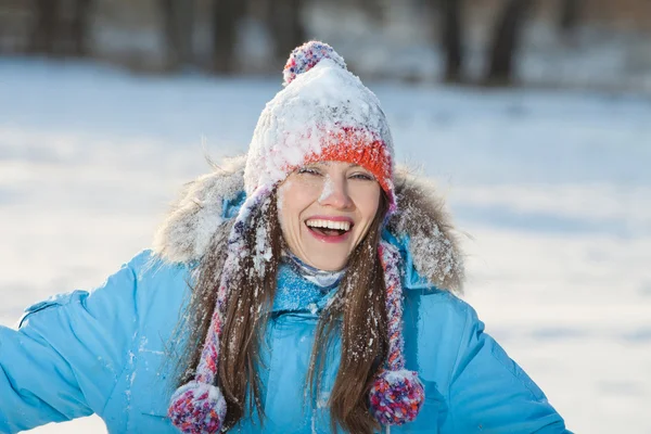 Beautiul winter woman — Stock Photo, Image