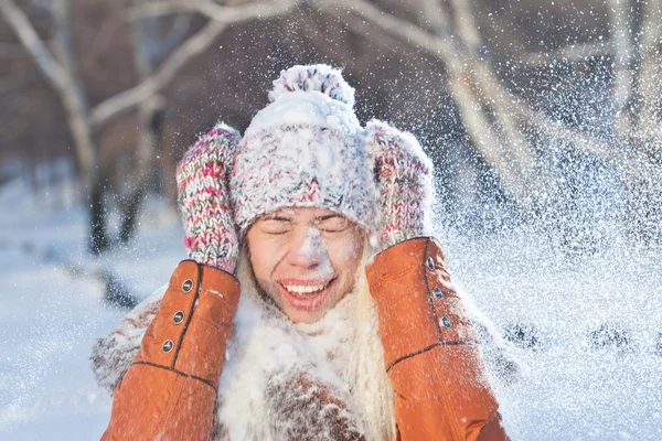 Beautiul winter woman Stock Picture