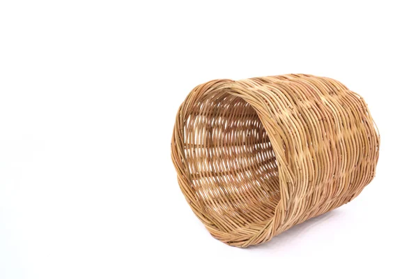 Rattan Basket Fall Floor — Stock Photo, Image