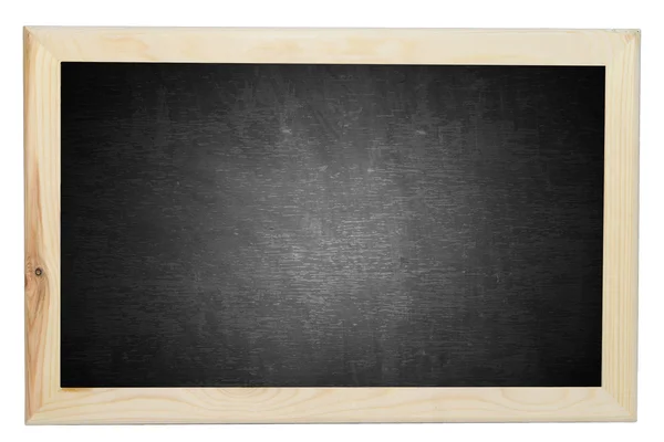 隔離された白の上に木のフレームとBlackboardのテクスチャ — ストック写真