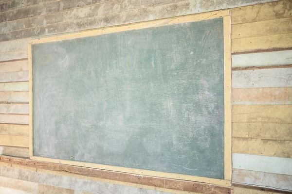 Green chalkboard texture; Old green chalkboard texture background; Old wood wall in class room perspective view