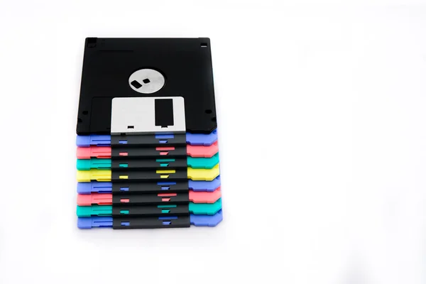 Barevné floppy disk — Stock fotografie
