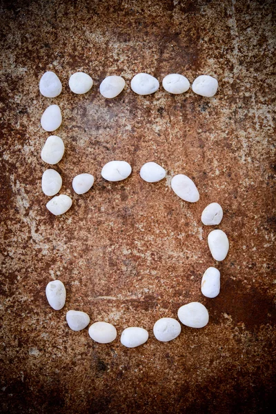 '5' number alphabet made form white stone Royalty Free Stock Images