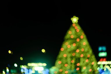 X'mas ağaç bokeh
