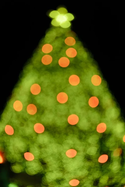 X'mas drzewo bokeh — Zdjęcie stockowe