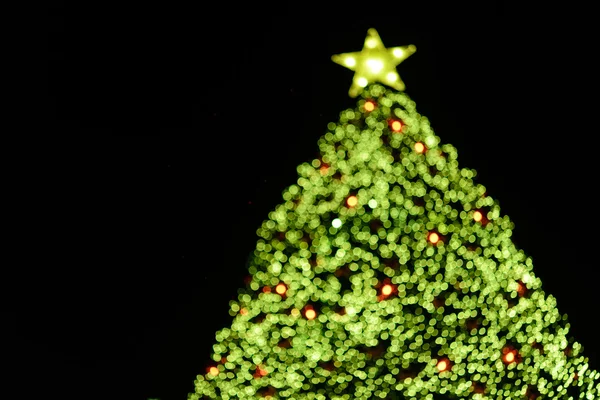 Weihnachtsbaum-Bokeh — Stockfoto