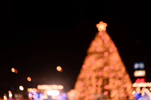 Weihnachtsbaum-Bokeh — Stockfoto