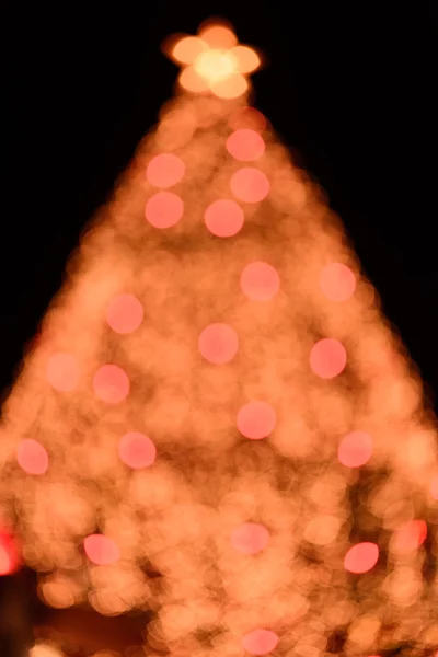 Weihnachtsbaum-Bokeh — Stockfoto