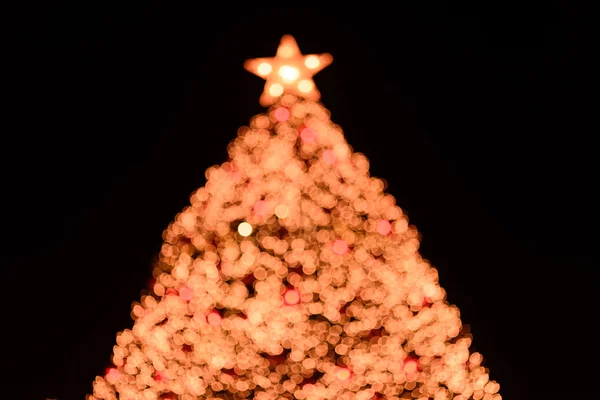 Weihnachtsbaum-Bokeh — Stockfoto