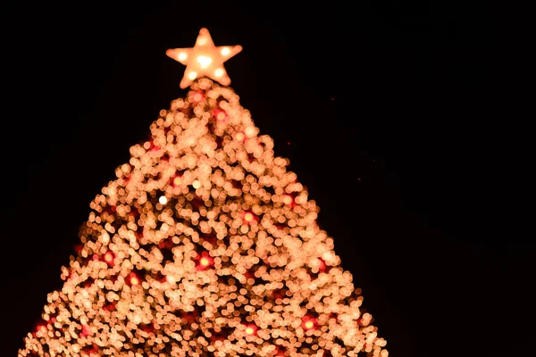 Weihnachtsbaum-Bokeh — Stockfoto